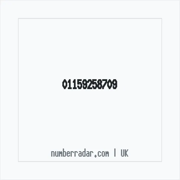 Reverse number check for +44 115 925 8709 — who called me?