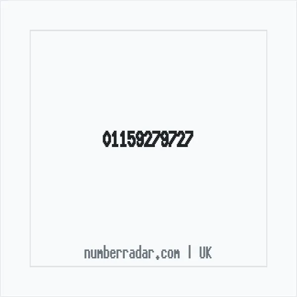 Reverse number check for +44 115 927 9727 — who called me?