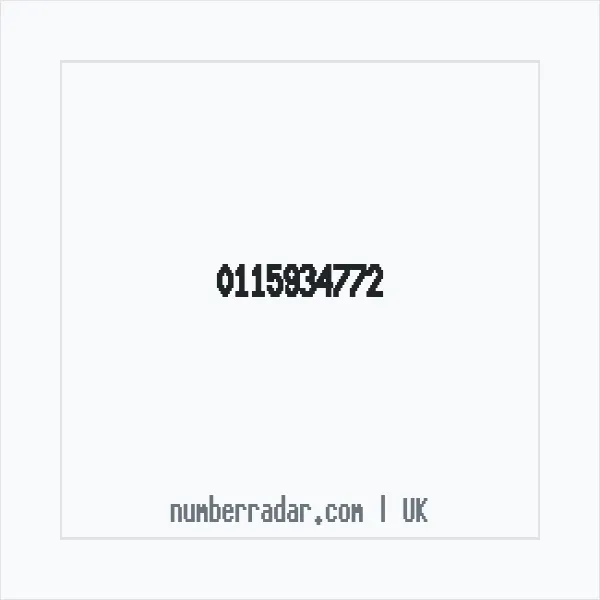 Reverse number check for +44 115934772 — who called me?