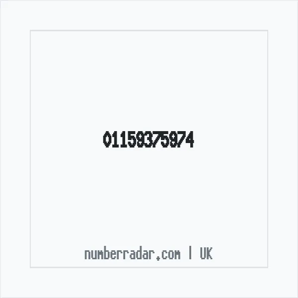 Reverse number check for +44 115 937 5974 — who called me?