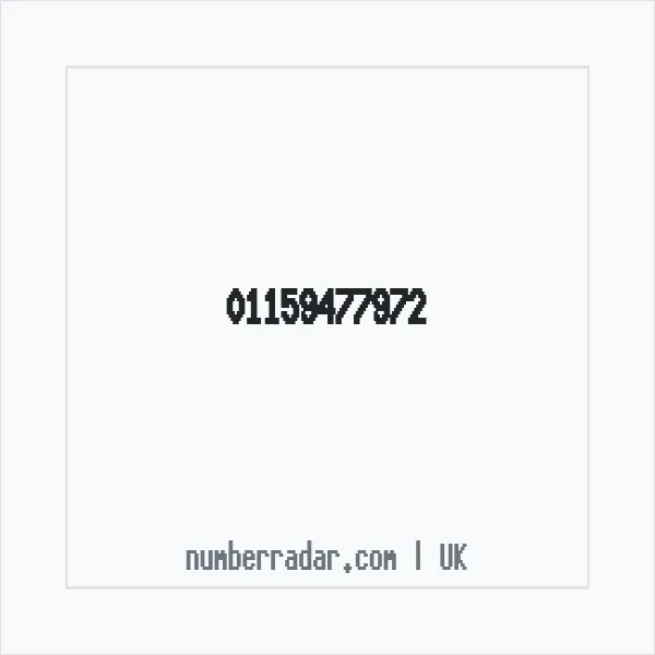 Reverse number check for +44 115 947 7972 — who called me?