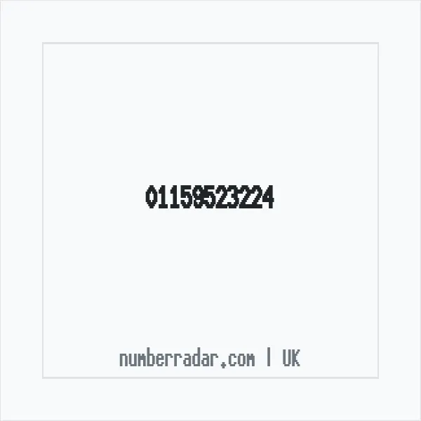 Reverse number check for +44 115 952 3224 — who called me?