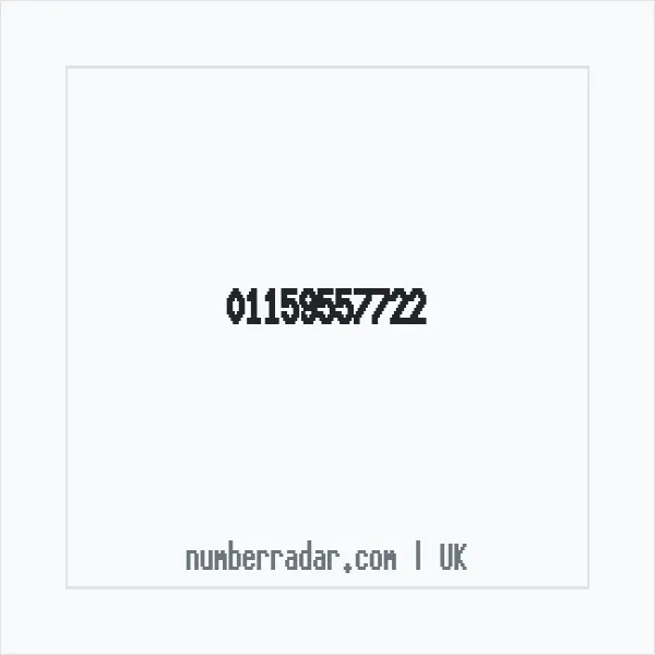 Reverse number check for +44 115 955 7722 — who called me?