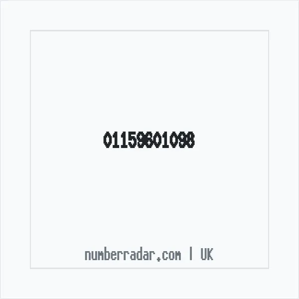 Reverse number check for +44 115 960 1098 — who called me?