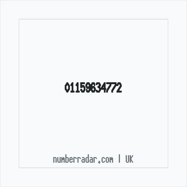Reverse number check for +44 115 963 4772 — who called me?