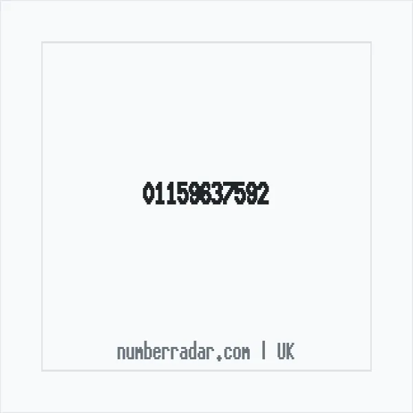 Reverse number check for +44 115 963 7592 — who called me?