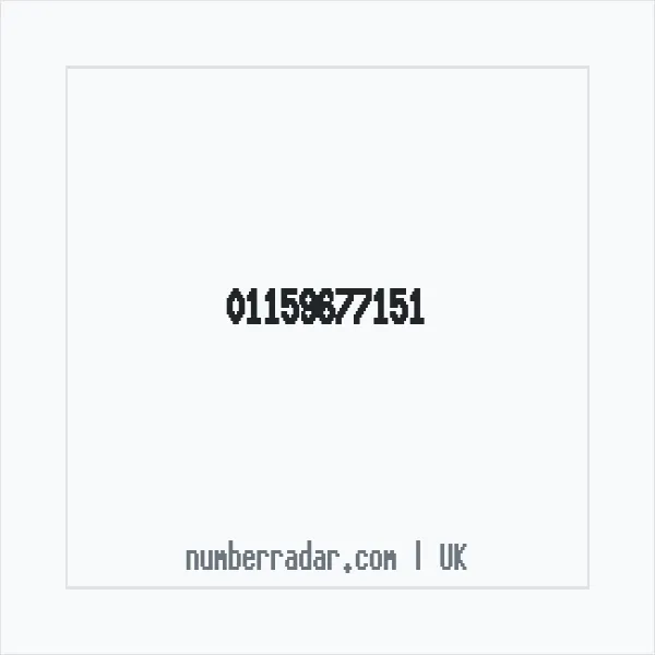Reverse number check for +44 115 967 7151 — who called me?