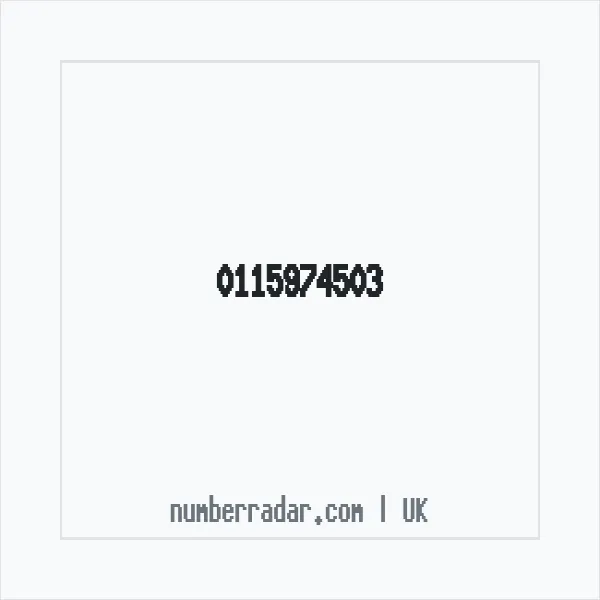 Reverse number check for +44 115974503 — who called me?