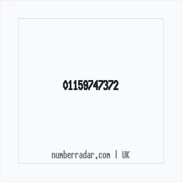 Reverse number check for +44 115 974 7372 — who called me?