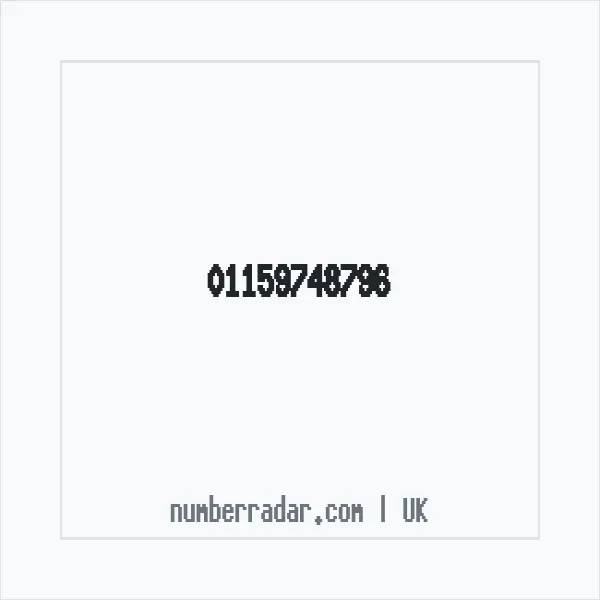 Reverse number check for +44 115 974 8796 — who called me?
