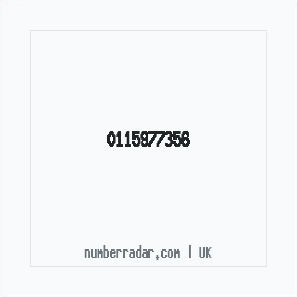 Reverse number check for +44 115977356 — who called me?