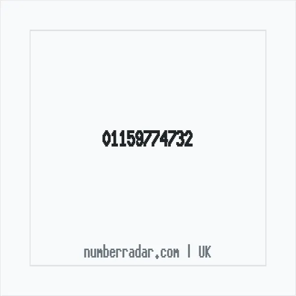 Reverse number check for +44 115 977 4732 — who called me?