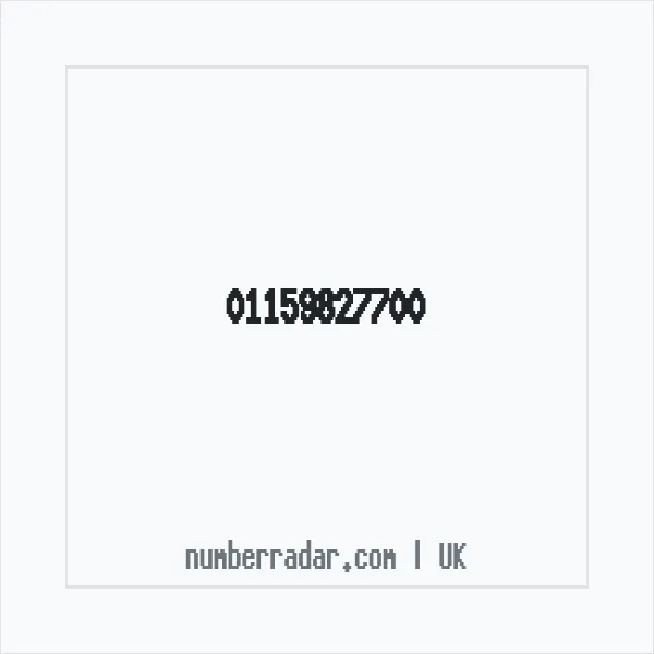 Reverse number check for +44 115 982 7700 — who called me?