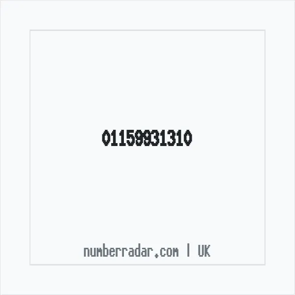 Reverse number check for +44 115 993 1310 — who called me?