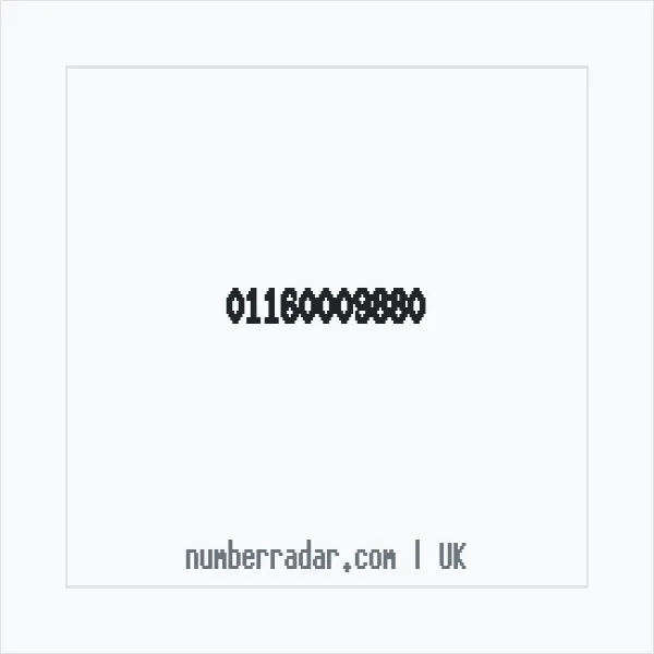 Reverse number check for +44 116 000 9880 — who called me?