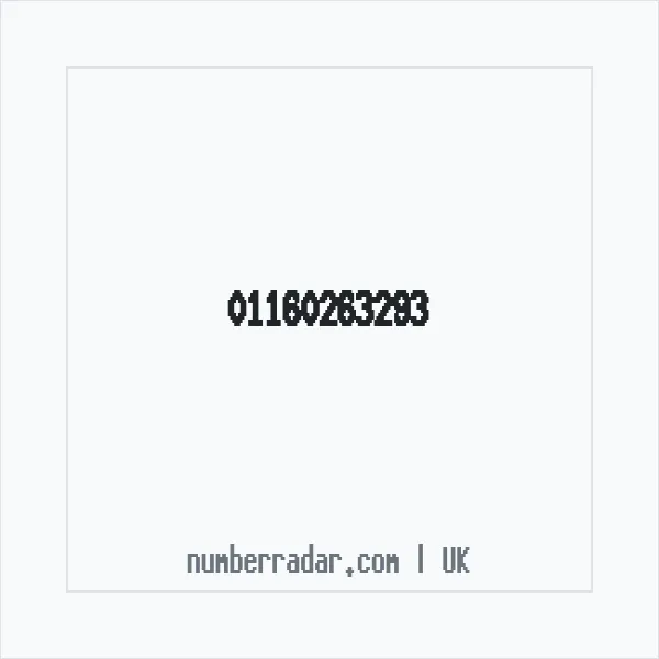 Reverse number check for +44 116 026 3293 — who called me?