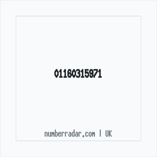 Reverse number check for +44 116 031 5971 — who called me?