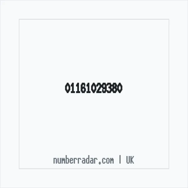 Reverse number check for +44 116 102 9380 — who called me?