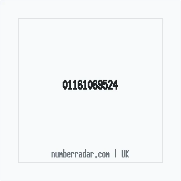 Reverse number check for +44 116 106 9524 — who called me?