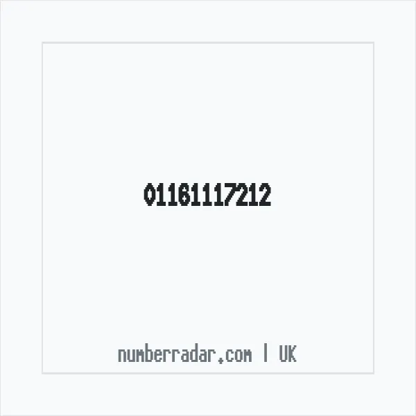 Reverse number check for +44 116 111 7212 — who called me?