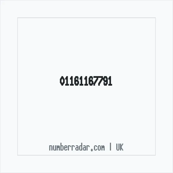 Reverse number check for +44 116 116 7791 — who called me?