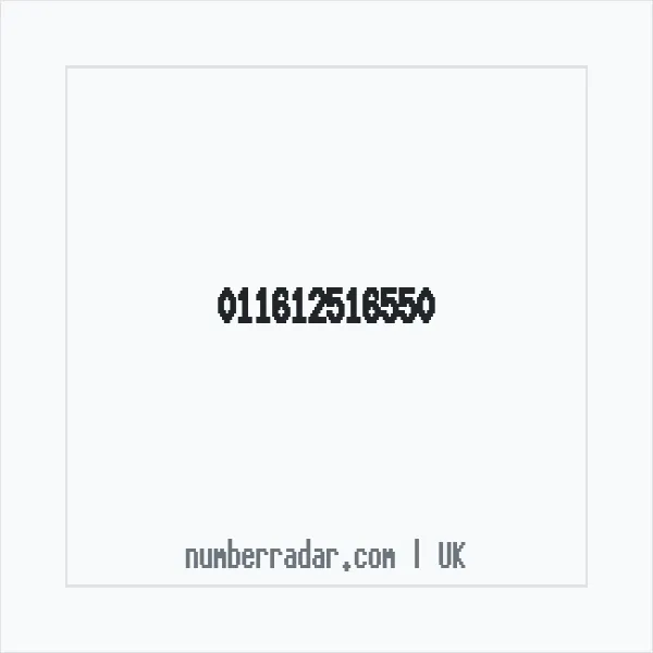Reverse number check for +44 (1161) 251-655 — who called me?