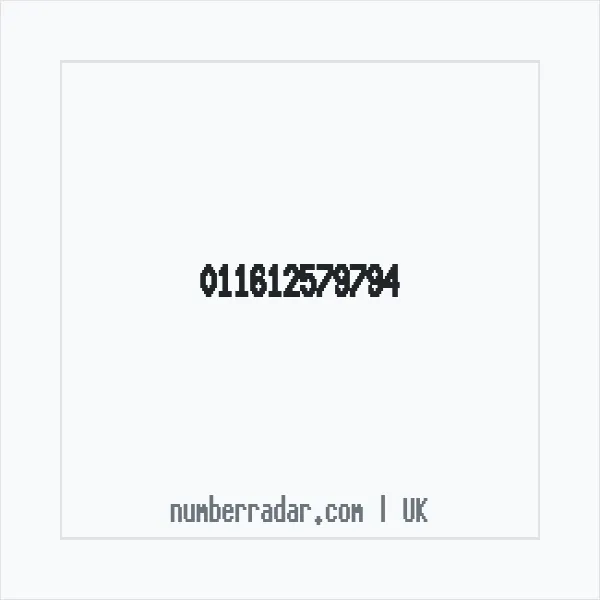 Reverse number check for +44 (1161) 257-979 — who called me?