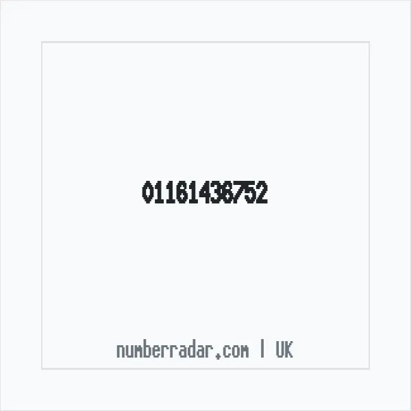 Reverse number check for +44 116 143 6752 — who called me?