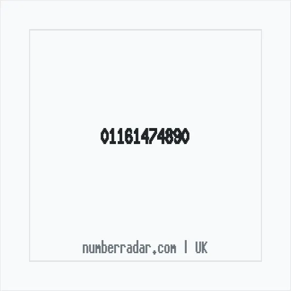 Reverse number check for +44 116 147 4890 — who called me?