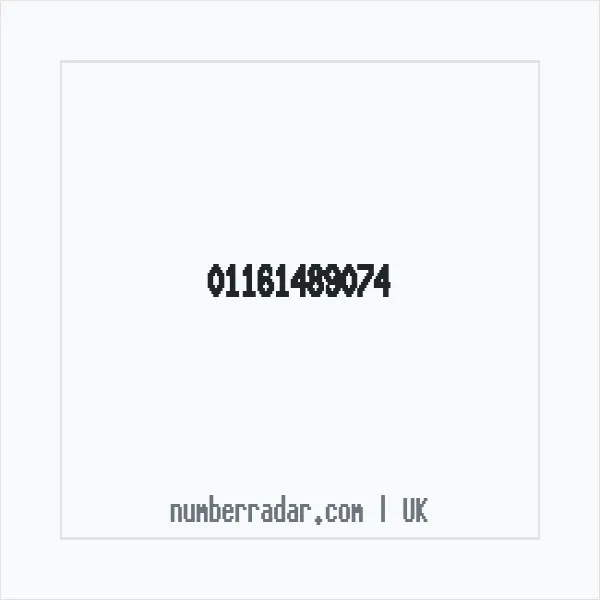 Reverse number check for +44 116 148 9074 — who called me?