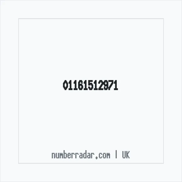 Reverse number check for +44 116 151 2971 — who called me?