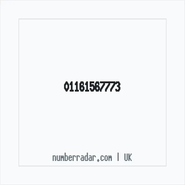 Reverse number check for +44 116 156 7773 — who called me?