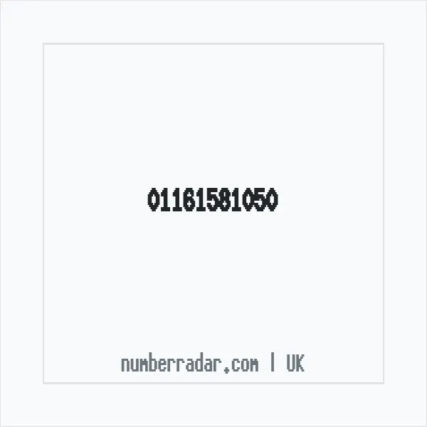 Reverse number check for +44 116 158 1050 — who called me?