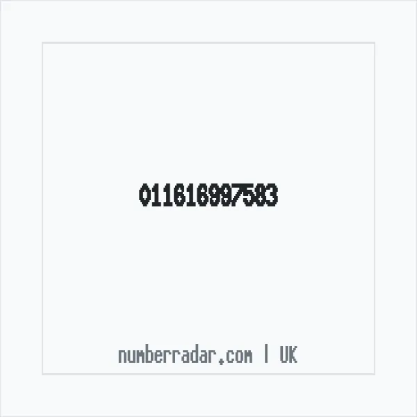 Reverse number check for +44 (1161) 699-758 — who called me?