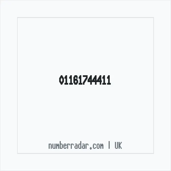 Reverse number check for +44 116 174 4411 — who called me?