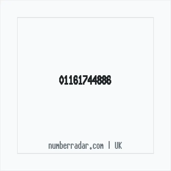 Reverse number check for +44 116 174 4886 — who called me?