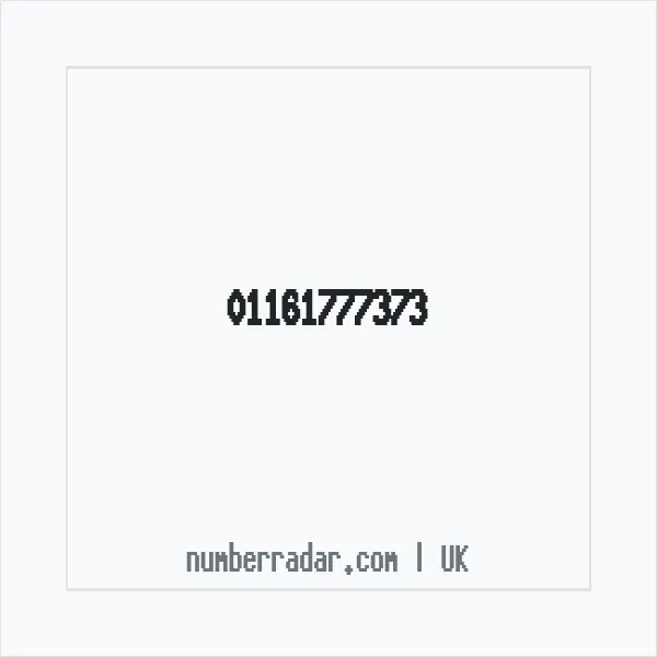 Reverse number check for +44 116 177 7373 — who called me?