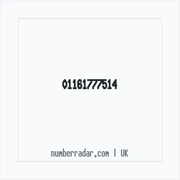 Reverse number check for +44 116 177 7514 — who called me?