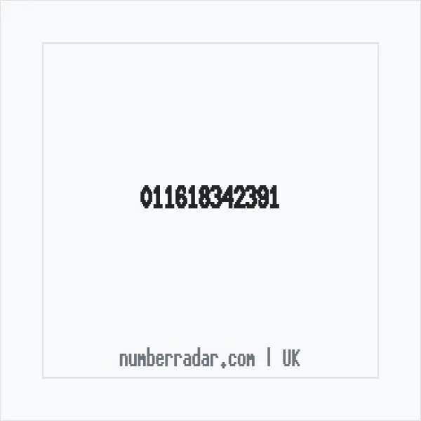 Reverse number check for +44 (1161) 834-239 — who called me?