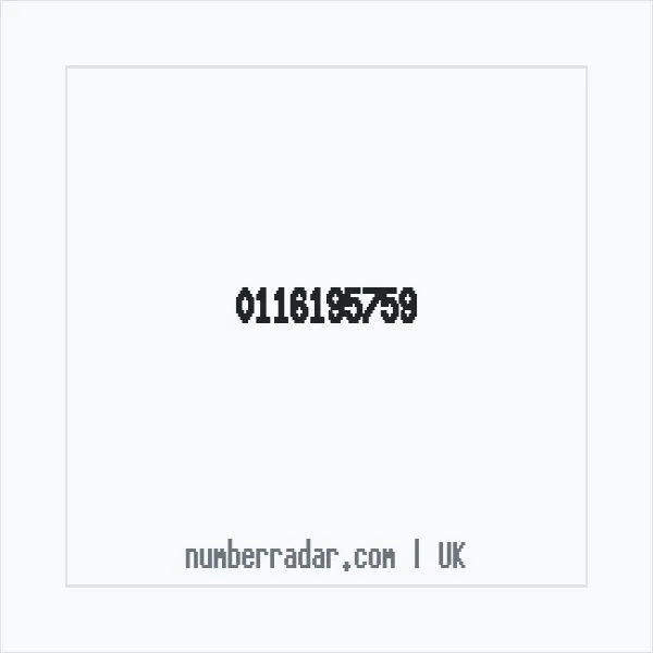 Reverse number check for +44 116195759 — who called me?