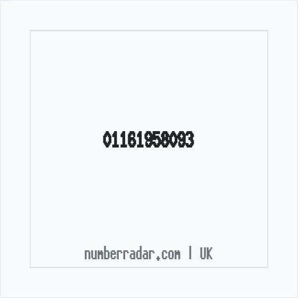 Reverse number check for +44 116 195 8093 — who called me?