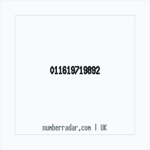 Reverse number check for +44 (1161) 971-989 — who called me?