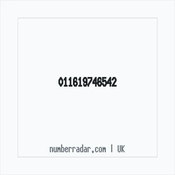 Reverse number check for +44 (1161) 974-654 — who called me?