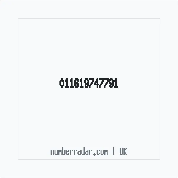 Reverse number check for +44 (1161) 974-779 — who called me?