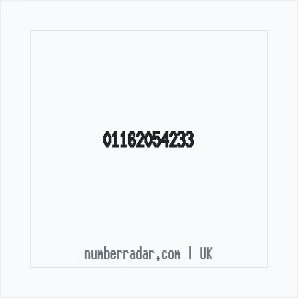 Reverse number check for +44 116 205 4233 — who called me?