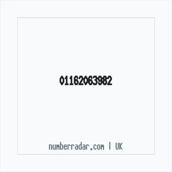 Reverse number check for +44 116 206 3982 — who called me?