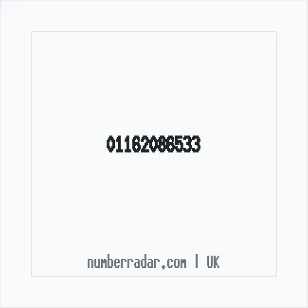 Reverse number check for +44 116 208 6533 — who called me?