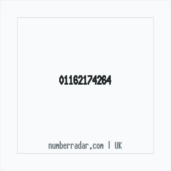 Reverse number check for +44 116 217 4264 — who called me?