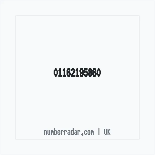 Reverse number check for +44 116 219 5860 — who called me?