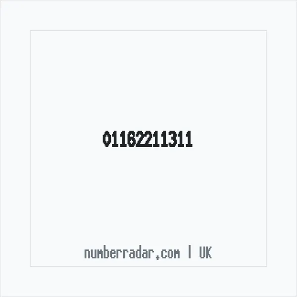 Reverse number check for +44 116 221 1311 — who called me?